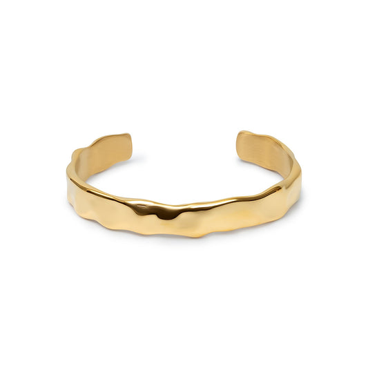 The Bold Hammered Cuff