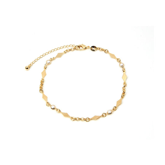 The Pearl Rhombus Anklet